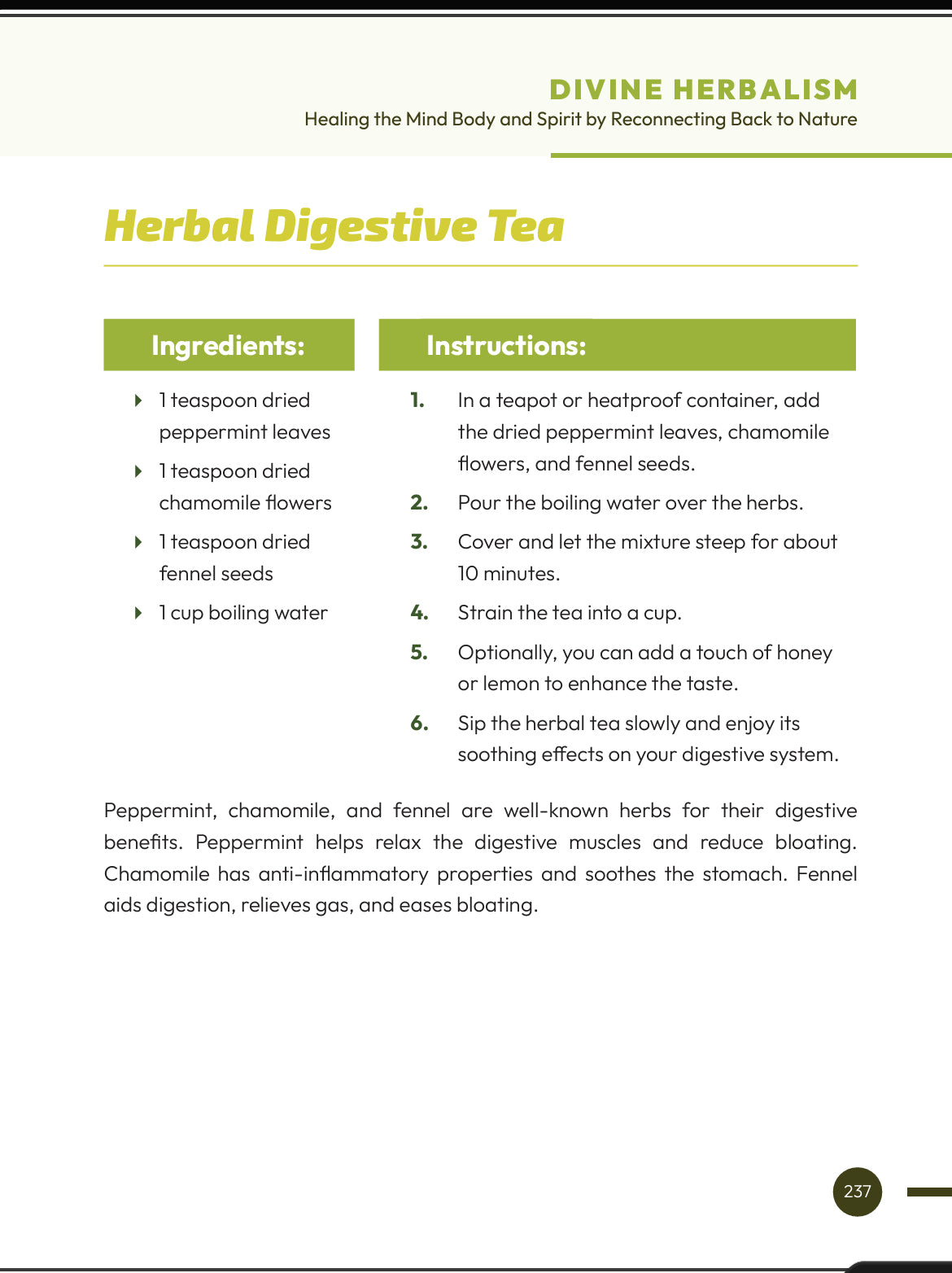Divine Herbalism Book