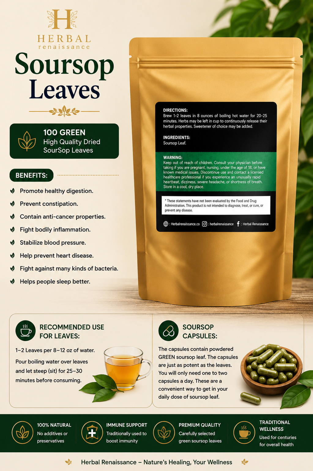 Soursop Leaves