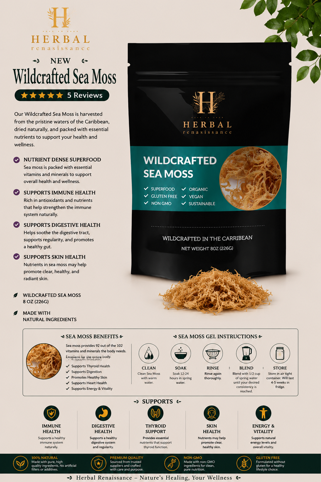 Wildcrafted Sea Moss
